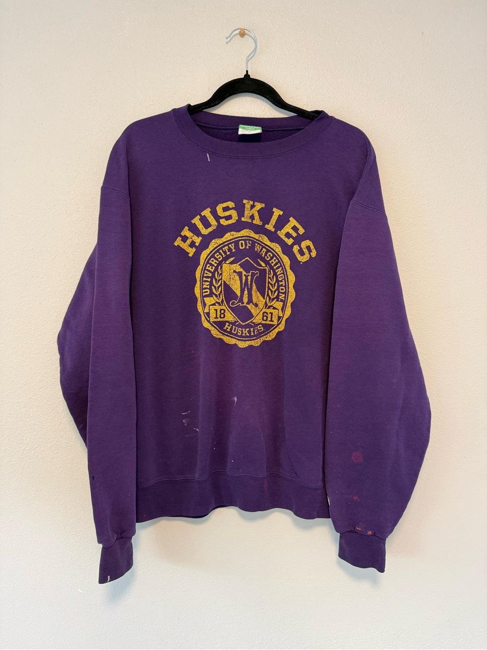 Vintage University of Washington Huskies Champion Crewneck Size Large